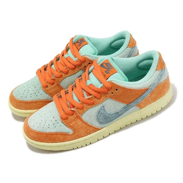 【NIKE 耐吉】滑板鞋SB Dunk Low Pro PRM 男鞋女鞋橘藍麂皮撞色