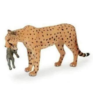 【MOJO FUN 動物模型】動物星球頻道獨家授權 - 非洲獵豹-母子(387167)