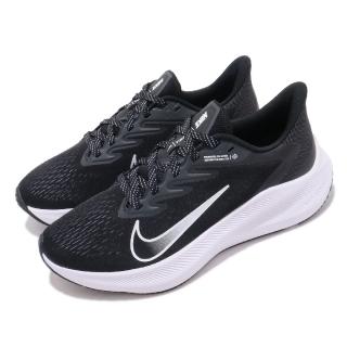 【NIKE 耐吉】慢跑鞋 Zoom Winflo 7 運動 女鞋 氣墊 避震 路跑 健身 舒適 球鞋 穿搭 黑 白(CJ0302-005)