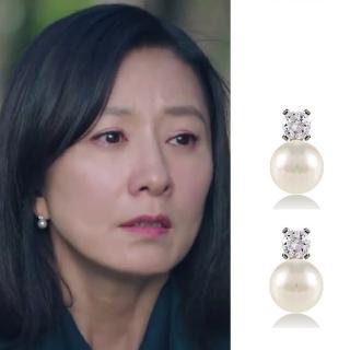 【HaNA 梨花】韓國夫妻的世界金喜愛珍珠飾鑽耳環