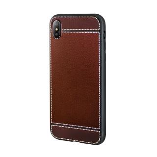 【General】iPhone X 手機殼 iX 保護殼 商務皮革紋質感保護套