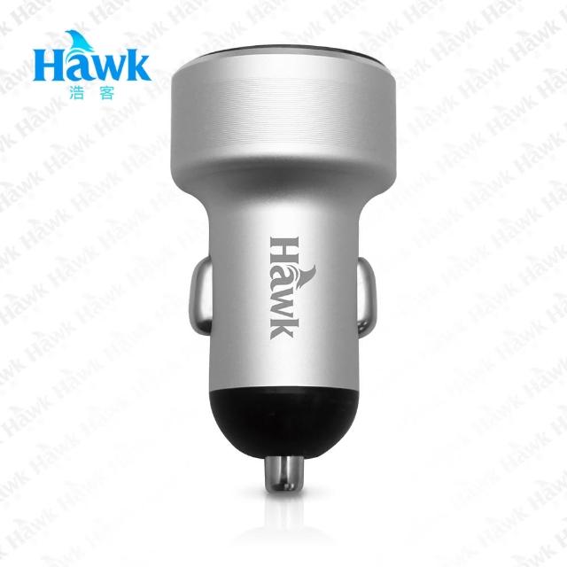 【買一送一】Hawk 3.4A 鋁合金電壓顯示車充