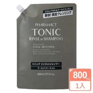 【KUM 熊野】TONIC 雙效冰涼洗髮精補充包 800ml