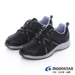【MOONSTAR 月星】女鞋4E防水止滑系列-悠遊高機能鞋(黑色)