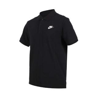 【NIKE 耐吉】男短袖POLO衫-短袖上衣 慢跑 高爾夫 網球 羽球 休閒 純棉 黑白(CJ4457-010)