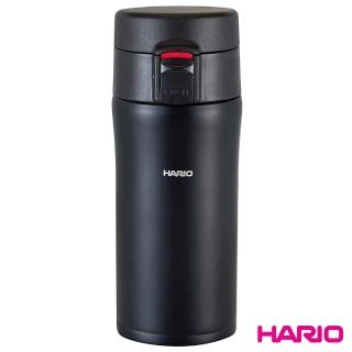 【HARIO】雙層不鏽鋼黑色隨身瓶 /VSM-35B