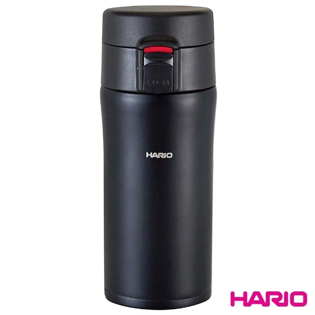 【HARIO】雙層不鏽鋼黑色隨身瓶 /VSM-35B