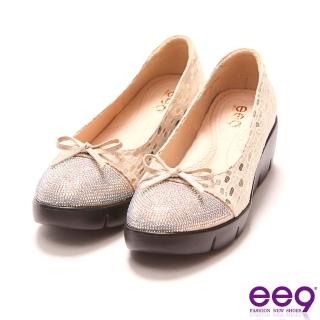 【ee9】ee9 MIT經典手工覺鑲嵌水鑽厚底包鞋 米色-2196714 30(厚底包鞋)