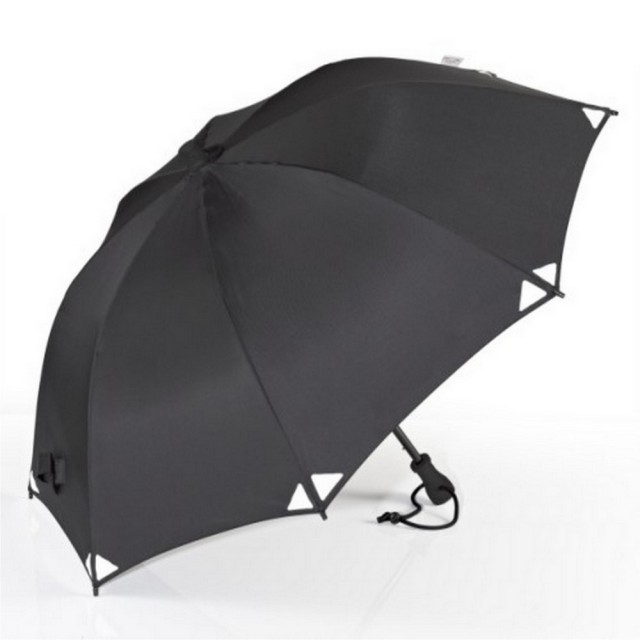 【EuroSCHIRM】德國品牌 全世界最強雨傘 BIRDIEPAL OUTDOOR 戶外專用風暴傘/黑-反光(W208-REF 反光風暴傘)