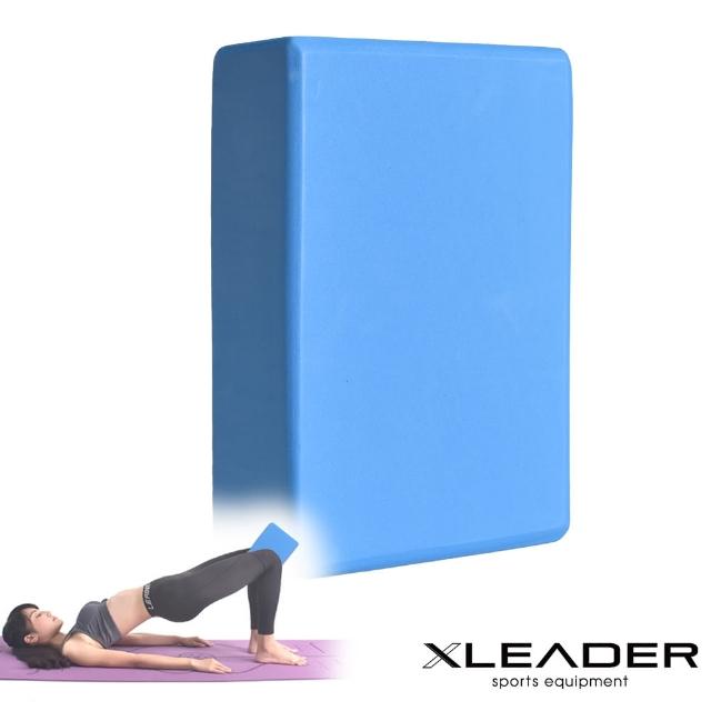 【Leader X】環保EVA高密度防滑 素面瑜珈磚(水藍)
