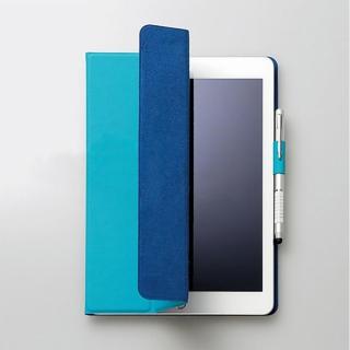 【FENICE】iPad Pro 適用9.7吋 超薄型黏貼式保護皮套(土耳其藍)