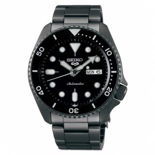 【SEIKO 精工】5 Sports IP黑面水鬼機械鏈帶腕錶x42.5mm(4R36-07G0SD/ SRPD65K1)