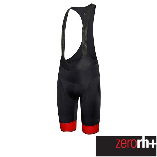 【ZeroRH+】義大利LOGO系列男仕專業自行車褲(黑/紅 ECU0710_R97)