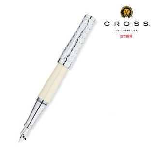 【CROSS】SAUVAGE紗吻系列 象牙白鋼筆+筆套(AT0316-2)