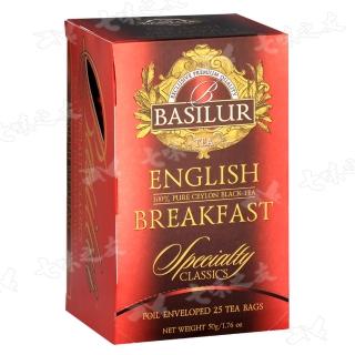【Basilur 錫蘭茶】70184 經典系列茶包 2gx25包(英式早茶)