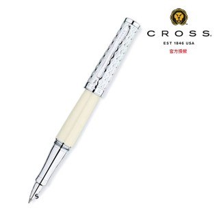 【CROSS】SAUVAGE紗吻系列 象牙白鋼珠筆+筆套(AT0315-2)