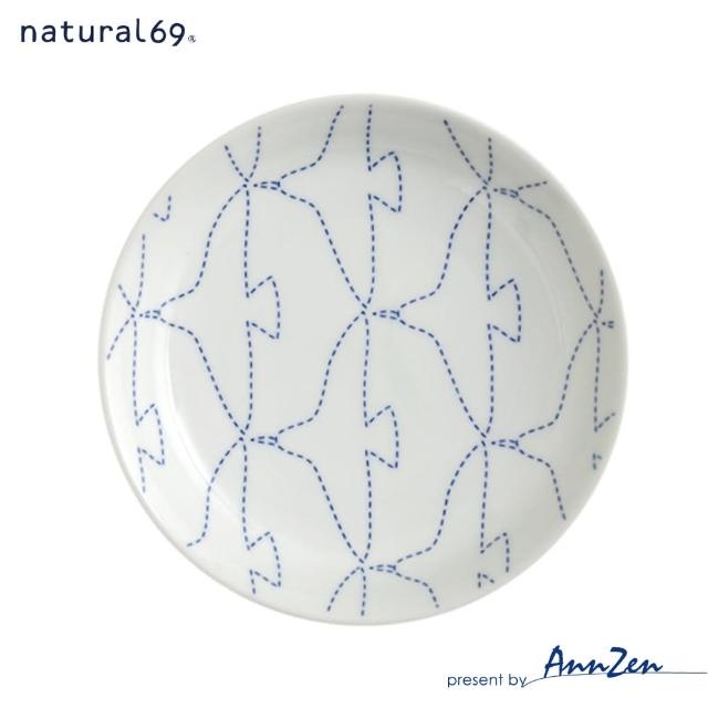 【AnnZen】《natural 69》日本波佐見燒 日式小皿盤-繡紋(日本製 日式小陶盤)