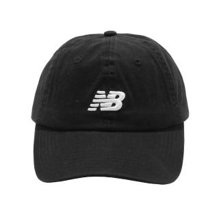 【NEW BALANCE】老帽 Logo Baseball Cap 男女款 紐巴倫 基本款 運動休閒 遮陽 穿搭 黑 白(LAH91014BK)