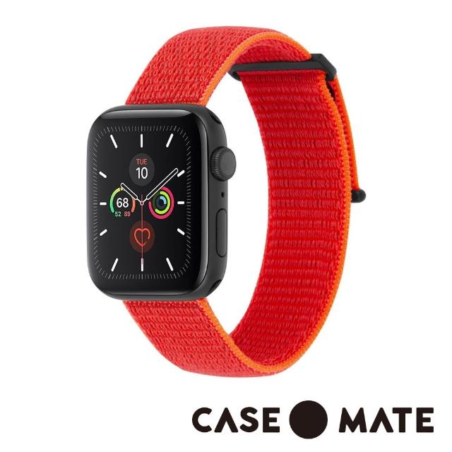 【CASE-MATE】Apple Watch 38-40mm(尼龍運動型舒適錶帶 - 霓虹橘)