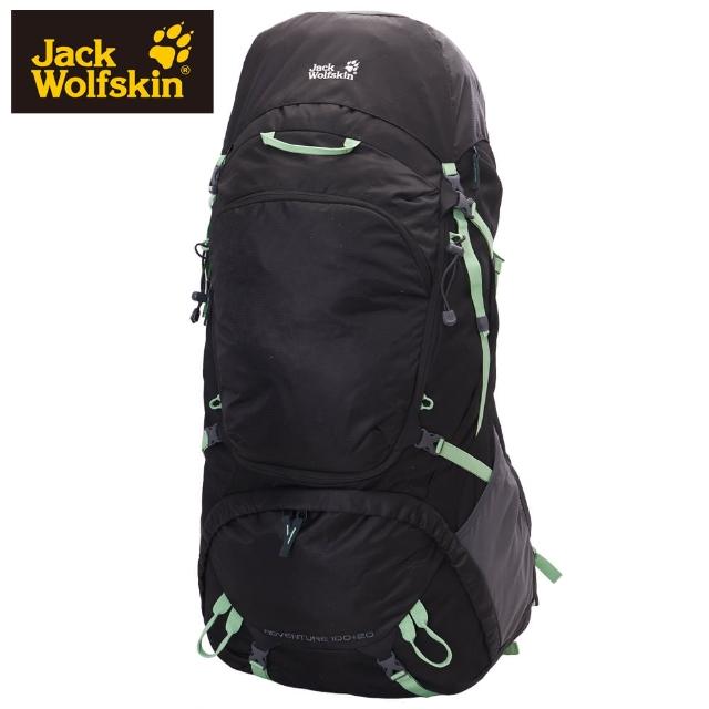 【Jack wolfskin 飛狼】Adventure 登山背包 100+20L(黑色)