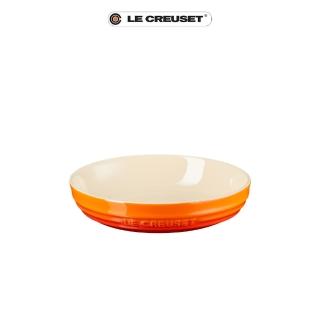 【Le Creuset】瓷器深圓盤 20cm(火焰橘)