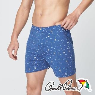 【Arnold Palmer 雨傘】水手運動針織平口褲-藍(平口褲/男內/運動)