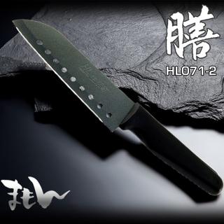 【FL 生活+】不沾黏九孔犀利廚刀(HL-071-2)