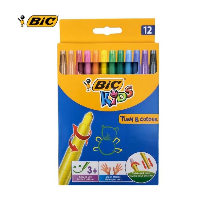 【BIC】12色旋轉蠟筆