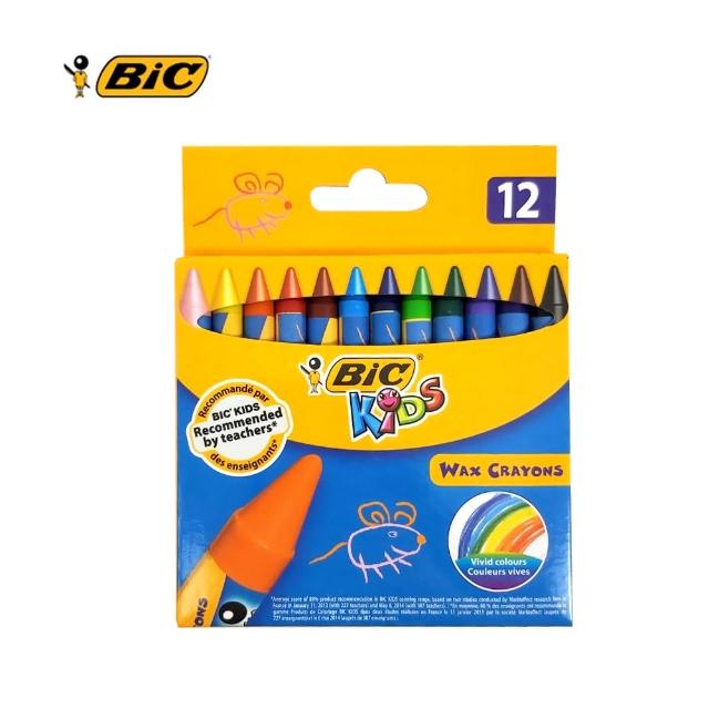 【BIC】12色蠟筆