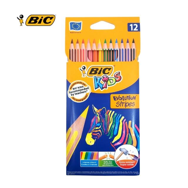 【BIC】12雙色鉛筆-斑馬組