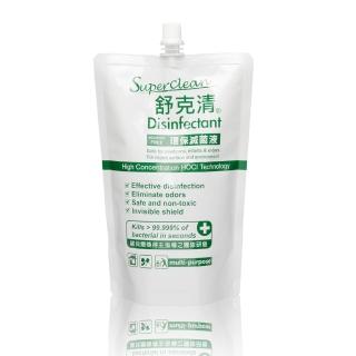 【Superclean 舒克清】環保滅菌液(補充包 600ml)