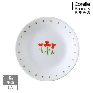 【CORELLE 康寧餐具】小紅花6吋平盤(106)