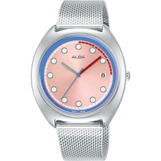 【ALBA】雅柏霓虹系列米蘭帶錶-銀色36mm(AG8K45X1/VJ32-X304P)