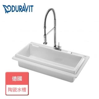 【DURAVIT】廚房陶瓷水槽-無安裝服務(StarckK-90-W)