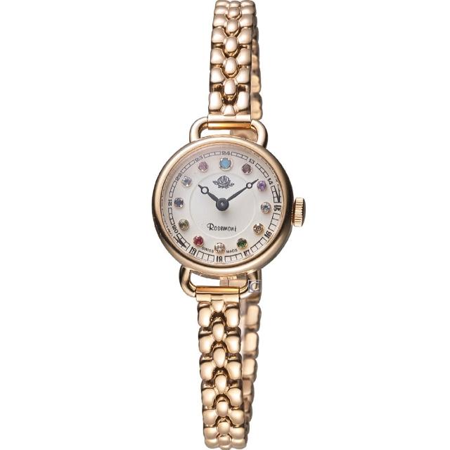 【Rosemont】玫瑰錶 骨董風玫瑰彩色寶石限量腕錶   母親節(TRS45-05-MT)