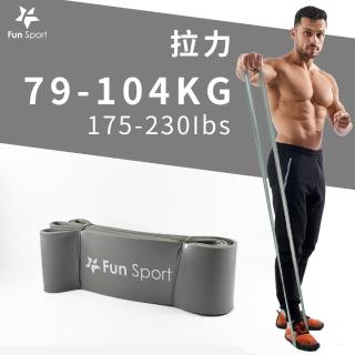 【Fun Sport】健力環-乳膠環狀彈力阻力帶-灰(阻力圈 彈力帶 拉力繩 橡筋帶)