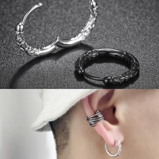 【HaNA 梨花】中性男孩粗獷系列金箍浮雕耳環(耳環)