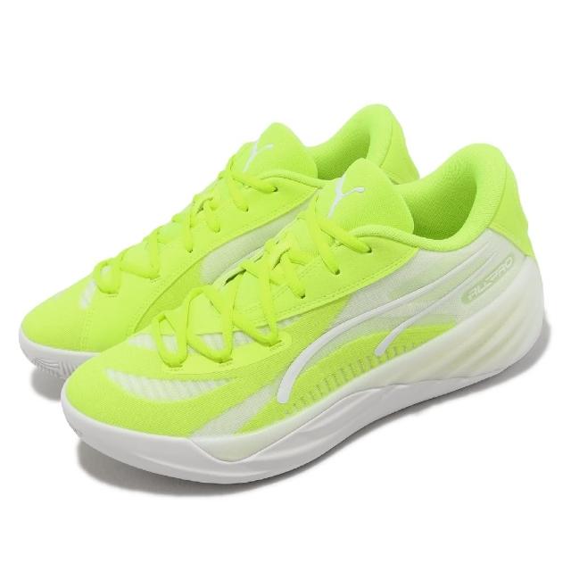 【PUMA】籃球鞋All-Pro Nitro 男鞋螢光黃白氮氣中底緩衝支撐運動鞋