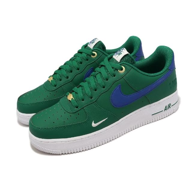 【NIKE 耐吉】休閒鞋Air Force 1 07 LV8 綠藍白AF1 40周年男鞋小勾