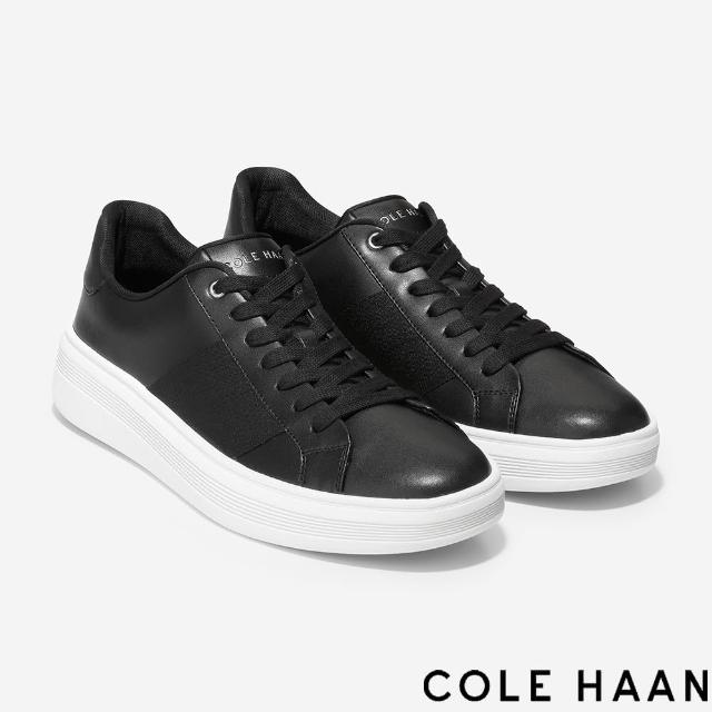 【Cole Haan】GRAND CROSSCOURT PREMIER 真皮復古休閒運動鞋(黑白配色-C35774)
