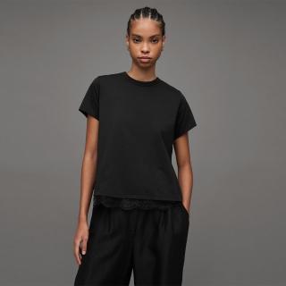 【ALLSAINTS】LEE 蕾絲短袖T恤Black WM033Z(舒適版型)