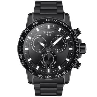 【TISSOT 天梭 官方授權】SUPERSPORT CHRONO 三眼計時手錶-45.5mm 畢業 禮物(T1256173305100)