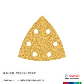 【BOSCH 博世】超耐久金色三角形自黏砂紙_93 mm