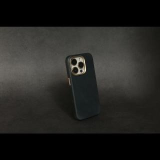 【UNIC】UNIC皮革磁吸手機殼復古藍iPhone15/ Plus/15 Pro/ProMAX(真皮)