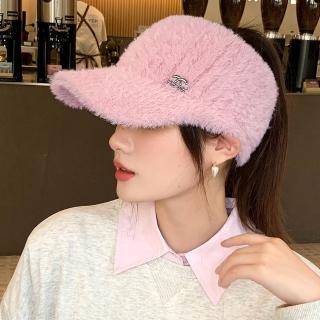 【Acorn 橡果】新款毛絨空頂帽棒球帽鴨舌帽遮陽帽1761(粉色)