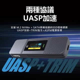 【TEKQ 璿驥國際】DashDrive 智能顯示 M.2 SSD 外接盒 0GB-灰