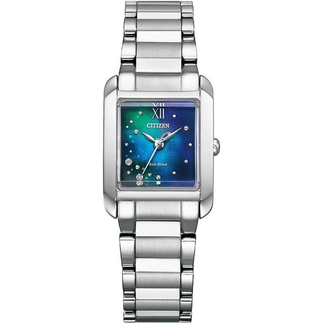 【CITIZEN 星辰】L系列 限量 千彩之海 方形腕錶(EW5591-60L)