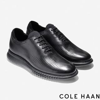 【Cole Haan】2.ZG LASER WINGTIP OX LINED 翼尖牛津 正裝男鞋(黑色-C23832)