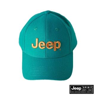 【JEEP】品牌LOGO刺繡休閒棒球帽(綠)
