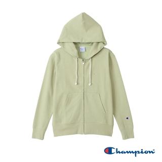 【Champion】官方直營-刺繡LOGO連帽外套-女(淺綠色)